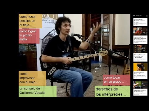 Guillermo Vadalá (1/6) como estudiar y tocar el bajo...