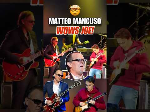 ‼️Matteo Mancuso blows Joe Bonamassa’s mind during recent jam session! 🙌🎸 @MastersofShred