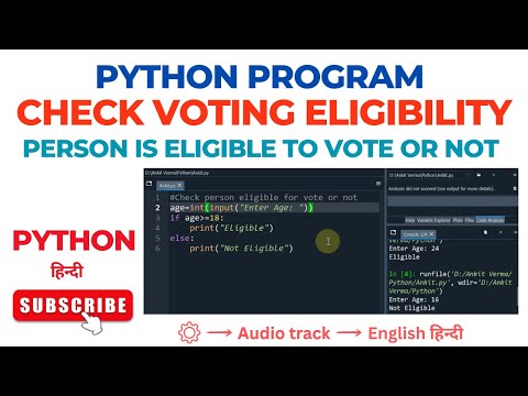 Python Program To Check Eligibility For Votingcodingbrain Python Programming Code Shorts Viral