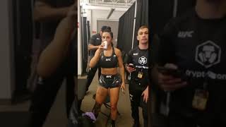 Cheyanne Buys Breaksdown After Being Announced Performance Of The Night #UfcVegas33