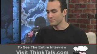 Actor Khalid Abdalla answers a student's questions on ThinkTalk video