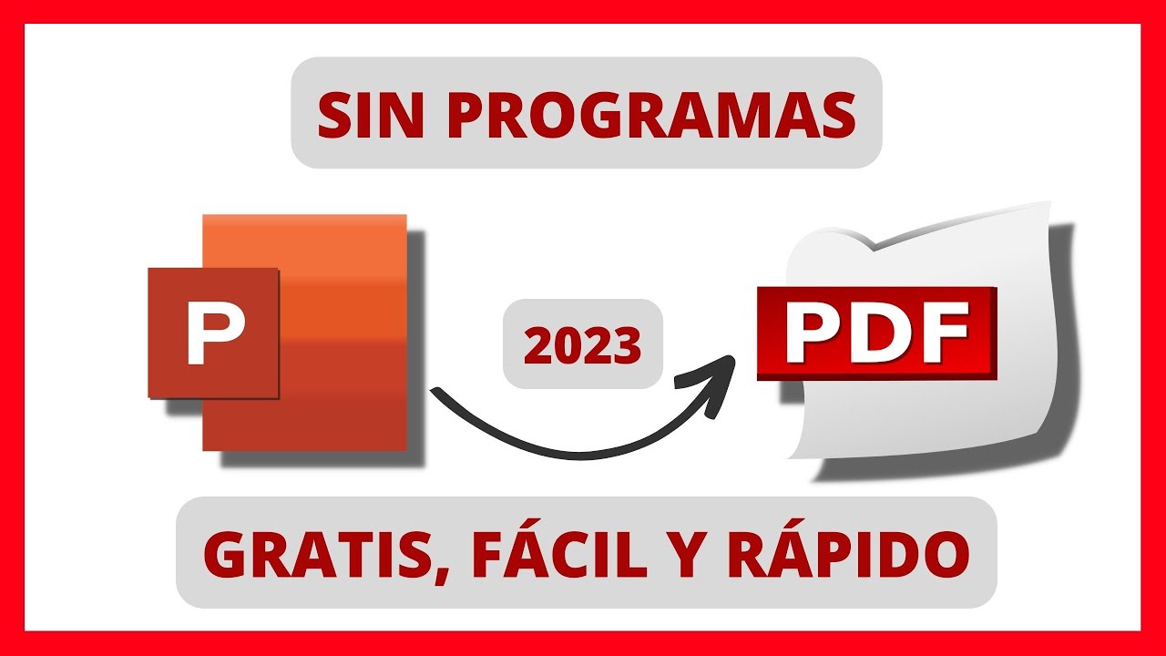 Convertir POWERPOINT a PDF