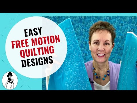 Easy Free Motion Quilting Designs (FREE PRACTICE SHEET)