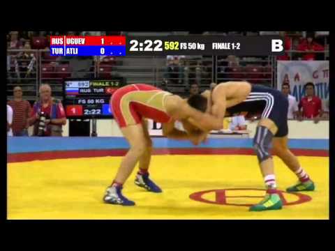 Finale 1-2 Freestyle 50 Kg (RUS) Zavur UGUEV vs (TUR) Suleyman ATLI