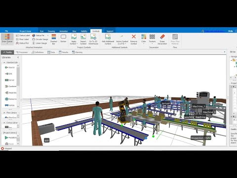 Flexible Manufacturing System Simulation on Simio Software