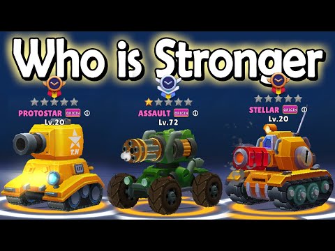 Tank Hero | Who is Stronger / PROTOSTAR Lv.20 vs ASSAULT Lv.72 vs STELLAR Lv.20