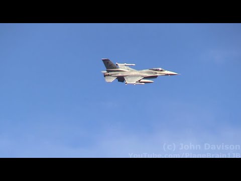 Warren Grove Range (3/4/2021) - F-16 Low & Tight Turning Dry Passes