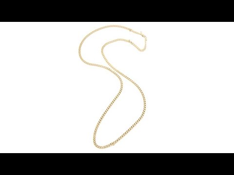 Bellezza Bronze DiamondCut CurbLink 36" Necklace