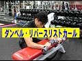 リバースリストカール(ダンベル)【糸井トレーナー】