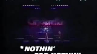 CINDERELLA-Nothin’ For Nothin’ (Live, 1987)
