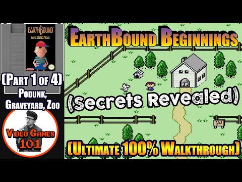 EarthBound Beginnings Walkthrough | Part 1 of 4 | Podunk, Graveyard, Zoo | Video Games 101