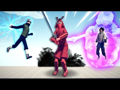 KAKASHI HATAKE & SASUKE UCHIHA VS EVERY UNIT IN TABS | Totally Accurate Battle Simulator