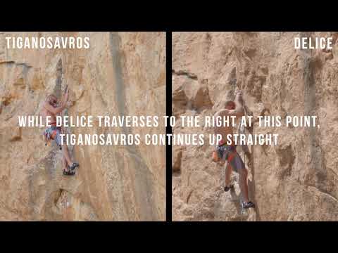 Climbing in Athens, Greece: Delice and Tiganosavros, Chaos