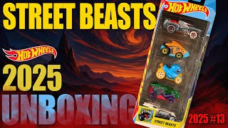 UNBOXING the New Hot Wheels 2025 STREET BEASTS 5-Pack!