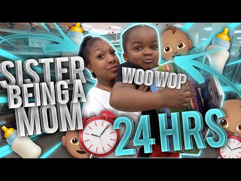 MY SISTER BECAME A MOM FOR 24 HOURS! (She's not ready)