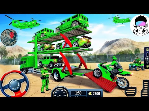 US Army Transport Simulator 3D - Multi Cars Transporter Truck Driver - Android Gameplay