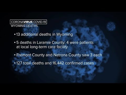 Wyoming announces 13 new COVID-related deaths