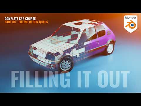 Complete Low Poly Car Tutorial – Part 4: Starting the Quad Topology