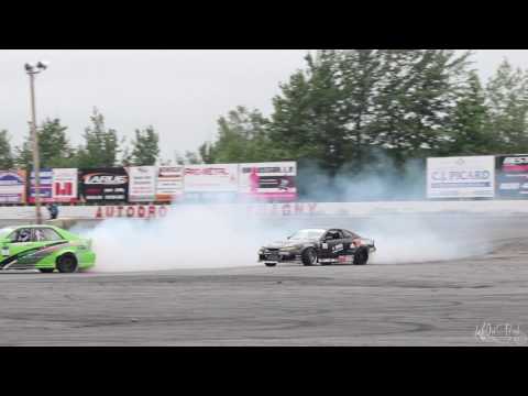 Jeff Laflamme Leading Kevin Morin - Formula Drift Canada Round 2 2015