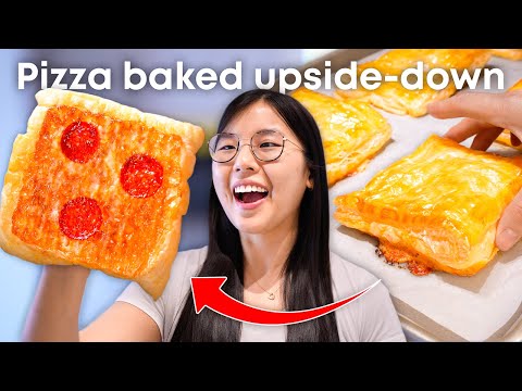 Upside-Down Puff Pastry PIZZA 🍕 (TikTok’s VIRAL & EASY baking HACK)