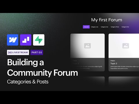 Categories & Posts | Building a community forum Part 3