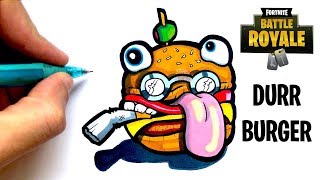 dessin durr burger fortnite version deluxe - durr burger fortnite drawing