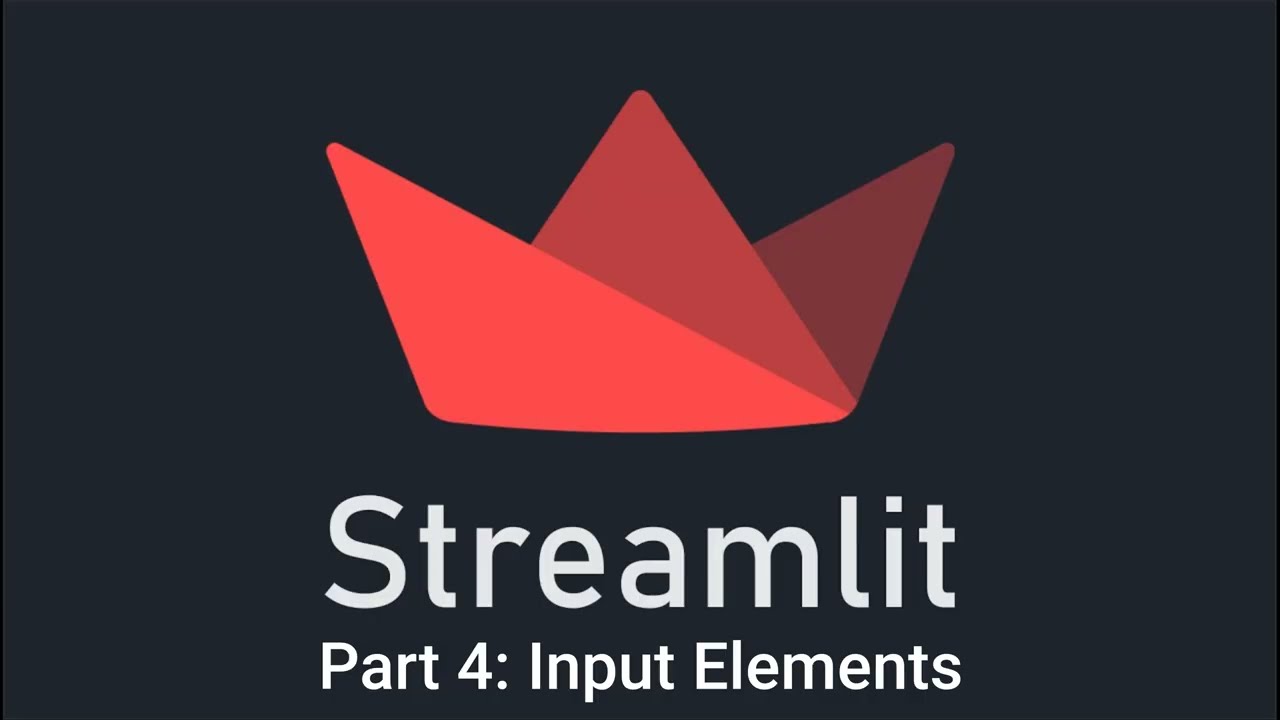 Streamlit Part 4: Mastering Input Elements - Buttons, Selectors, and Advanced Widgets