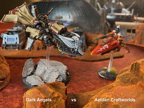 Dark Angels vs.  Aeldari Craftworlds NEW SUPPLEMENT Battle Report
