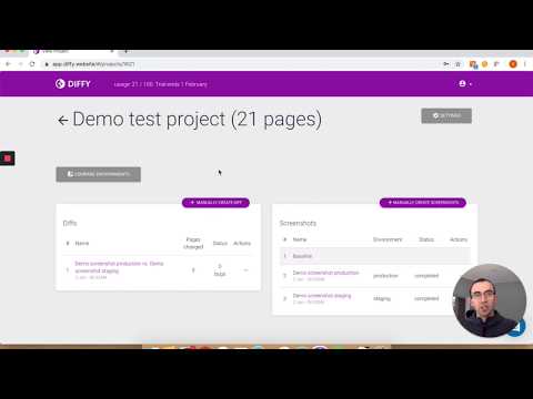 Diffy Visual Regression Testing Demo