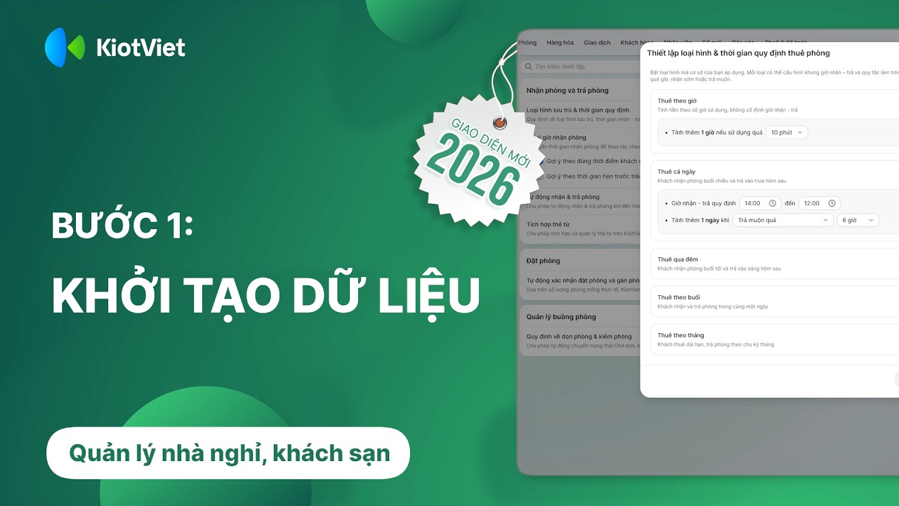 Khởi tạo dữ liệu