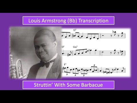 Louis Armstrong – Struttin' With Some Barbecue (Bb) Transcription