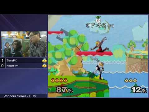 GSS 105 SSBM - Tian (Red Sheik) vs. Rasen (White Sheik) - Melee WSF