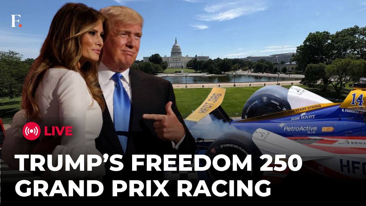 FREEDOM 250 GRAND PRIX LIVE | Trump Attends Freedom 250 Grand Prix In Washington DC
