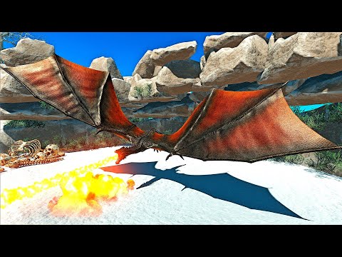 NEW DRAGON vs ARMY OF UNITS - Animal Revolt Battle Simulator