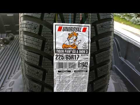 Uniroyal Tiger Paw Ice & Snow 3 - Specs, Non Eco-Focus, Lighter Wheels, etc
