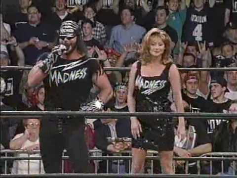 (5.12.1997) Road to Slamboree '97 Part 1 - Macho Man with Miss Elizabeth arrive after Michael Buffer
