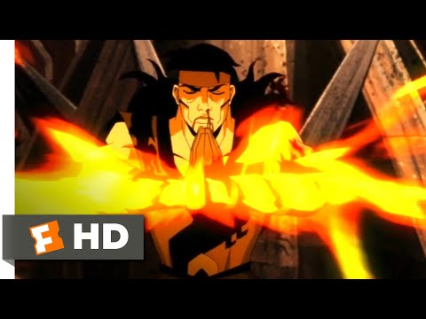 Mortal Kombat: Battle of the Realms (2021) - Liu Kang vs. Shao Kahn Scene (8/10) | Movieclips