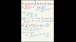 Download the video "3 Combinatorics Intro: binomial theorem, algebraic and combinatorial proofs"