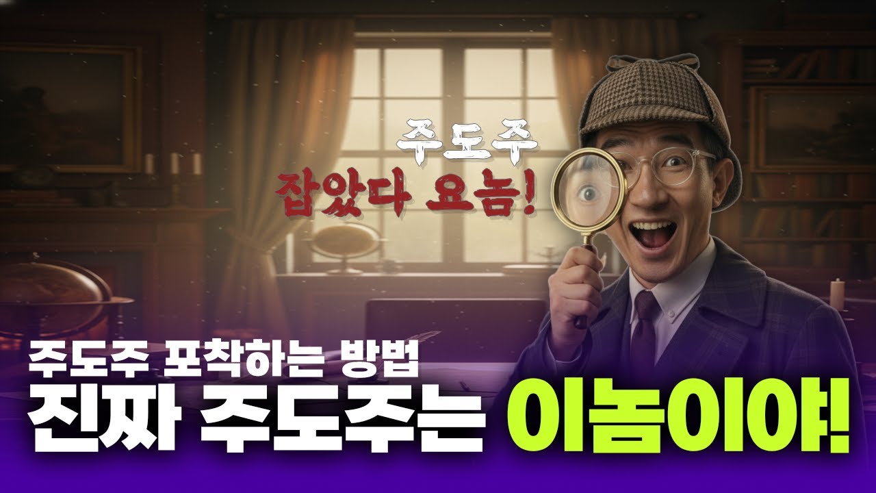 주도주 포착 성공 필살기, 이것 하나로 끝!