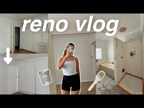 renovating our first home!!🏡building our wardrobe, painting, bathroom prep *home vlog*