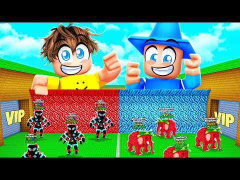 Smarty vs Little Brother ADMIN SERVERS in Escape Tsunami for Brainrots!