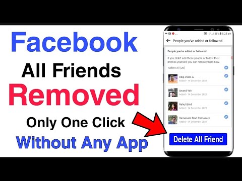 facebook friends ko unfriend kaise kare|how to unfriend facebook all friends|delete facebook friends