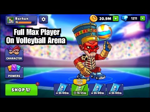 First On YouTube | Full Max Player Vulcan Gameplay | Volleyball Arena | Burhan Uddin Shabul