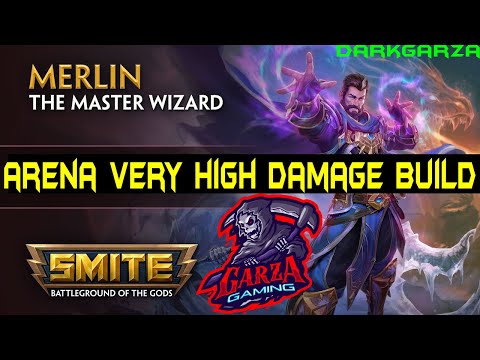 Smite Arena Merlin Damage Build | Newbie Friendly GOD | Smite Arena Merlin High Damage