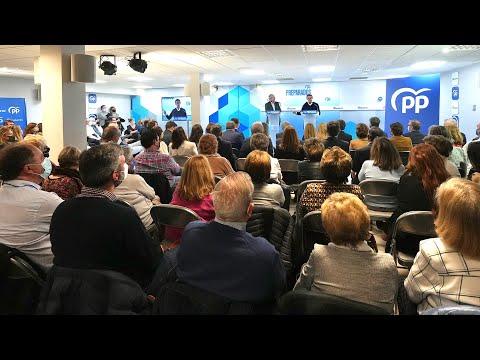 Alberto Núñez Feijóo participa en un acto junto a Jorge Azcón en Zaragoza