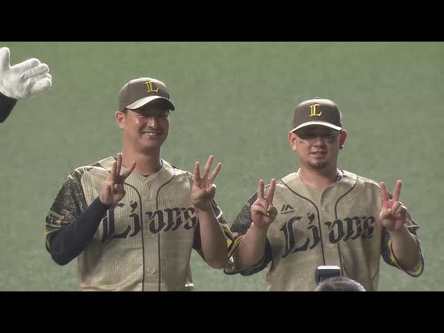 ライオンズ・平井克典投手・森友哉選手ヒーローインタビュー 8月3日 埼玉西武ライオンズ 対 オリックス・バファローズ