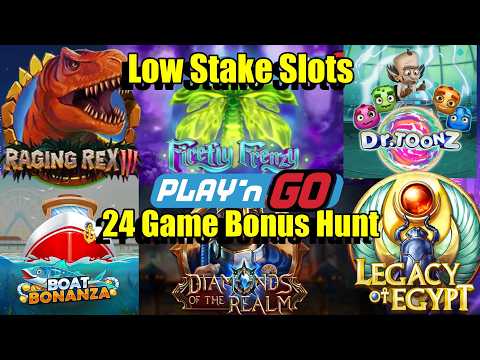 Thumbnail for video: Play n Go Bonus Hunt, 24 Games in Total, Legacy Of Egypt, Dr Toonz, Boat Bonanza & So Much More