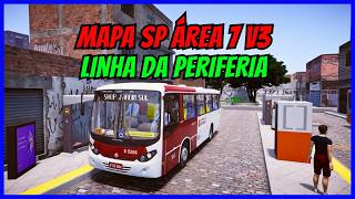 🔴Gameplay Proton Bus Simulator Mapa SP Área 7 Fictício V3 Linha 768V-10 | Mod Comil Svelto Midi VW