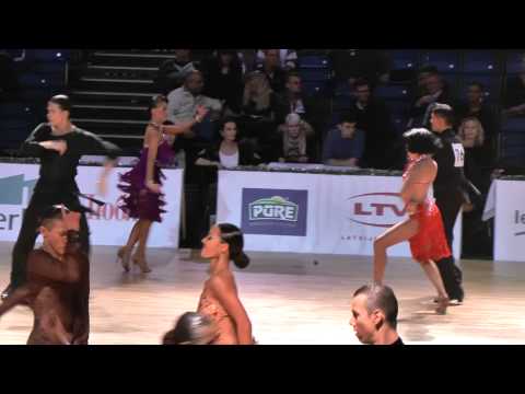 00222 Alexey Smolyaninov & Oona Oinas - Samba #1 1/4 Youth Latin Baltic Grand Prix 2012 Latvia