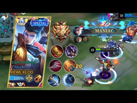 CLAUDE NEW BEST BUILD TO REACH MYTHICAL IMMORTAL!